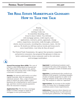 The Real Estate Marketplace Glossary: How to Talk the Talk