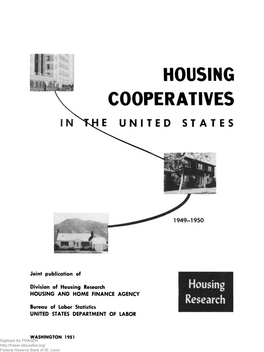 Cooperative Housing in the United States