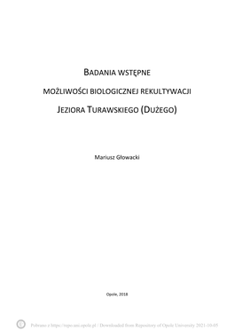 Możliwości Biologicznej Rekultywacji