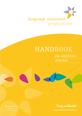 Handbook for Assistants 2019/2020