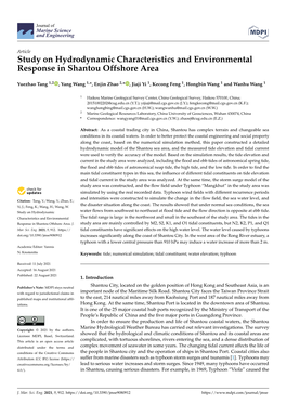 Study on Hydrodynamic Characteristics and Environmental Response in Shantou Offshore Area