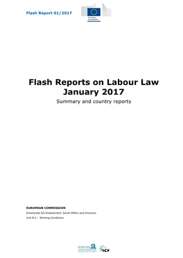 Flash Reports on Labour Law January 2017 Summary and Country Reports