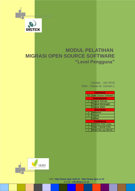 MODUL PELATIHAN MIGRASI OPEN SOURCE SOFTWARE “Level Pengguna”