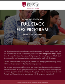 Full Stack Flex Program Curriculum Overview