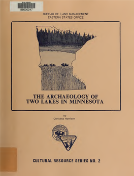The Archaeology of Two Lakes in Minnesota