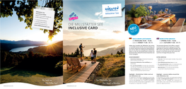 Die Millstätter See Inclusive Card Neu New