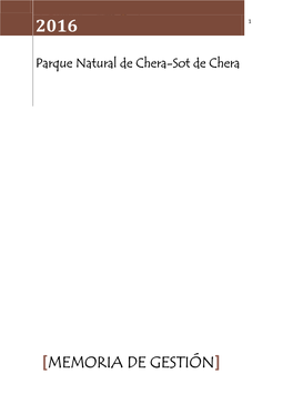 Memoria De Gestión]