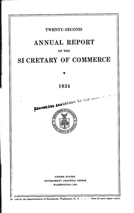 Annual Report for Fiscal Year 1934