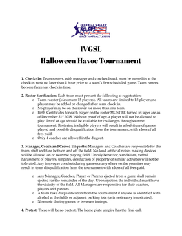 IVGSL Halloween Havoc Tournament