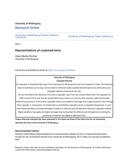 Representations of Conjoined Twins