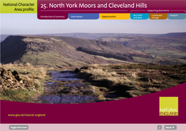 North York Moors and Cleveland Hills Area Profile: Supporting Documents