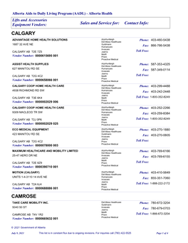 Lifts and Accessories Equipment Vendors