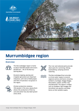 Murrumbidgee Regional Fact Sheet