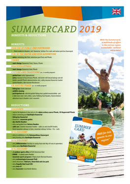 Summercard 2019