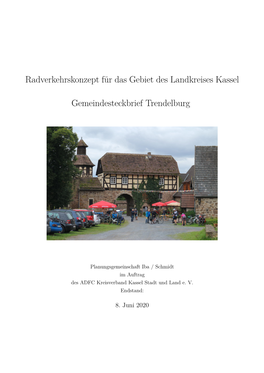 Radverkehrskonzept Für Das Gebiet Des Landkreises Kassel