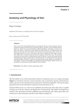Anatomy and Physiology of Hair