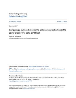 Comparing a Surface Collection to an Excavated Collection in the Lower Skagit River Delta at 45SK51