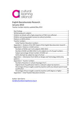 English Baccalaureate Research Report 2013 Web Version