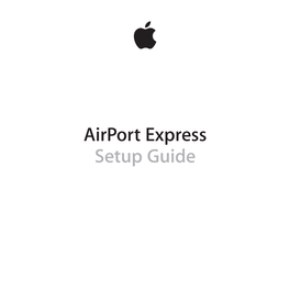 Airport Express Setup Guide