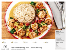 Tamarind Shrimp with Coconut Curry
