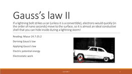 Gauss's Law II