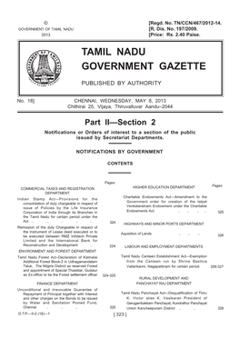 Tamil Nadu Government Gazette