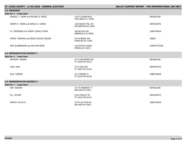 General Election Ballot Content Report - for Informational Use Only