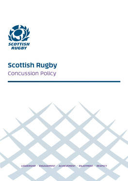 Scottish Rugby Concussion Policy