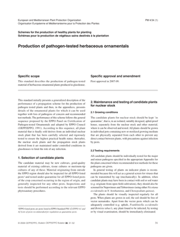 Production of Pathogen-Tested Herbaceous Ornamentals