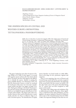 Heller-K.-G.-Et-Al.-2004-The-Isophya-Species-Of-Central-And-Western-Europe-Orthoptera