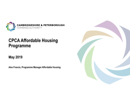 CPCA Affordable Housing Programme