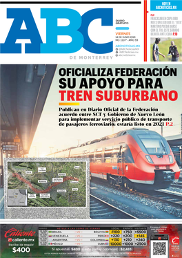 Su Apoyo Para Tren Suburbano