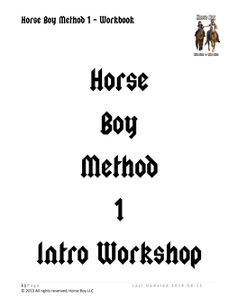 Horse Boy Method 1 - Workbook