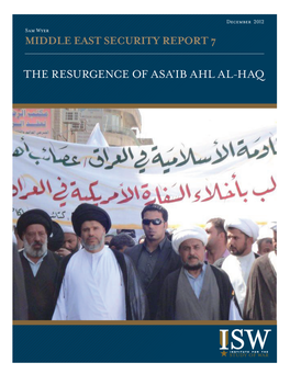 The Resurgence of Asa'ib Ahl Al-Haq