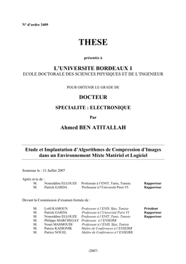 L'universite BORDEAUX 1 DOCTEUR Ahmed BEN ATITALLAH