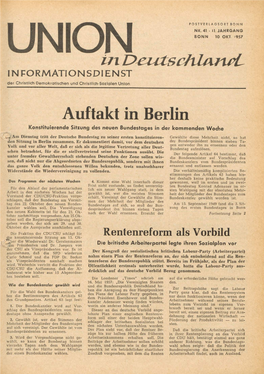 UID Jg. 11 1957 Nr. 41, Union in Deutschland
