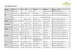 Sportangebote Pfannenstiel