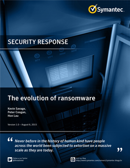 The Evolution of Ransomware