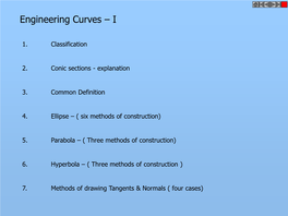 Engineering Curves – I
