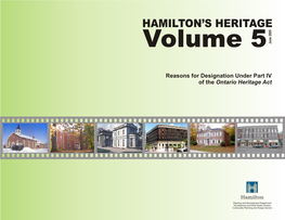 Hamilton's Heritage Volume 5