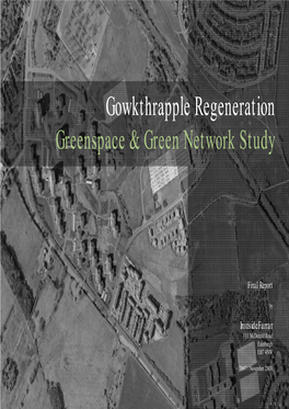 Gowkthrapple Regeneration Greenspace & Green Network Study