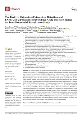 The Positive Rhinovirus/Enterovirus Detection and SARS-Cov-2 Persistence Beyond the Acute Infection Phase: an Intra-Household Surveillance Study