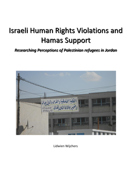 Israeli Human Rights Violations and Hamas Support Ii Preface