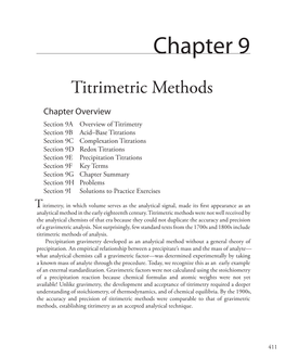 Chapter 9 Titrimetric Methods 413
