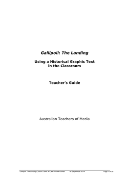Gallipoli: the Landing