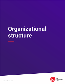 Organizational Structure