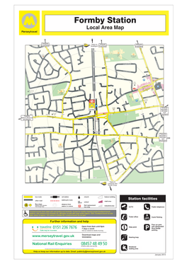 Formby Station Local Area Map