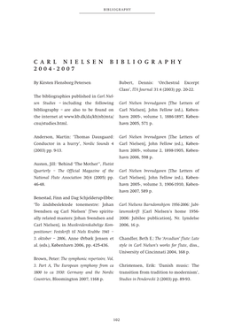 Carl Nielsen Studies 3 (2008)