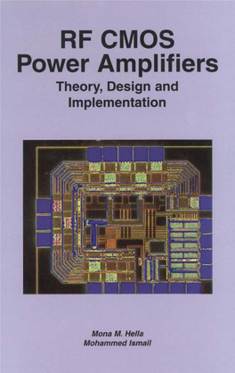 RF CMOS Power Amplifiers: Theory, Design and Implementation the KLUWER INTERNATIONAL SERIES in ENGINEERING and COMPUTER SCIENCE