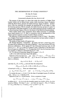 A2 N...) A,+, Is a Sequence of Maps, Then {Fi